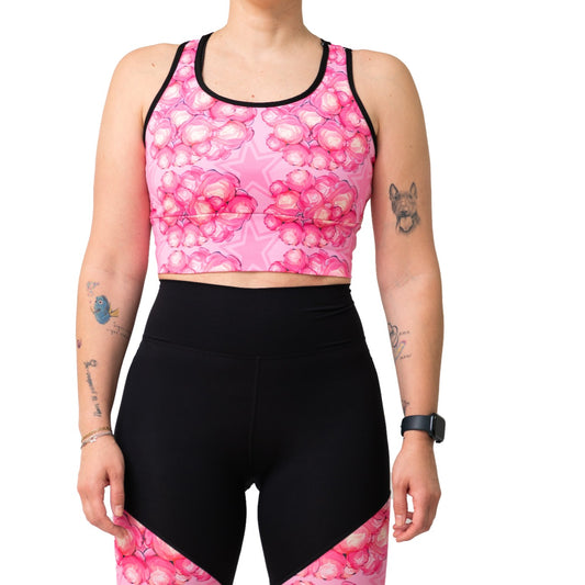 Top deportivo Pink Camelia