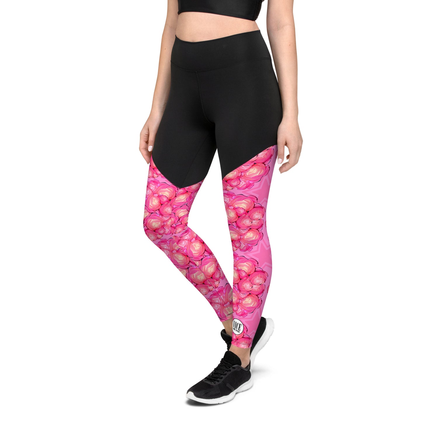 Leggings de compresión Pink Camelia